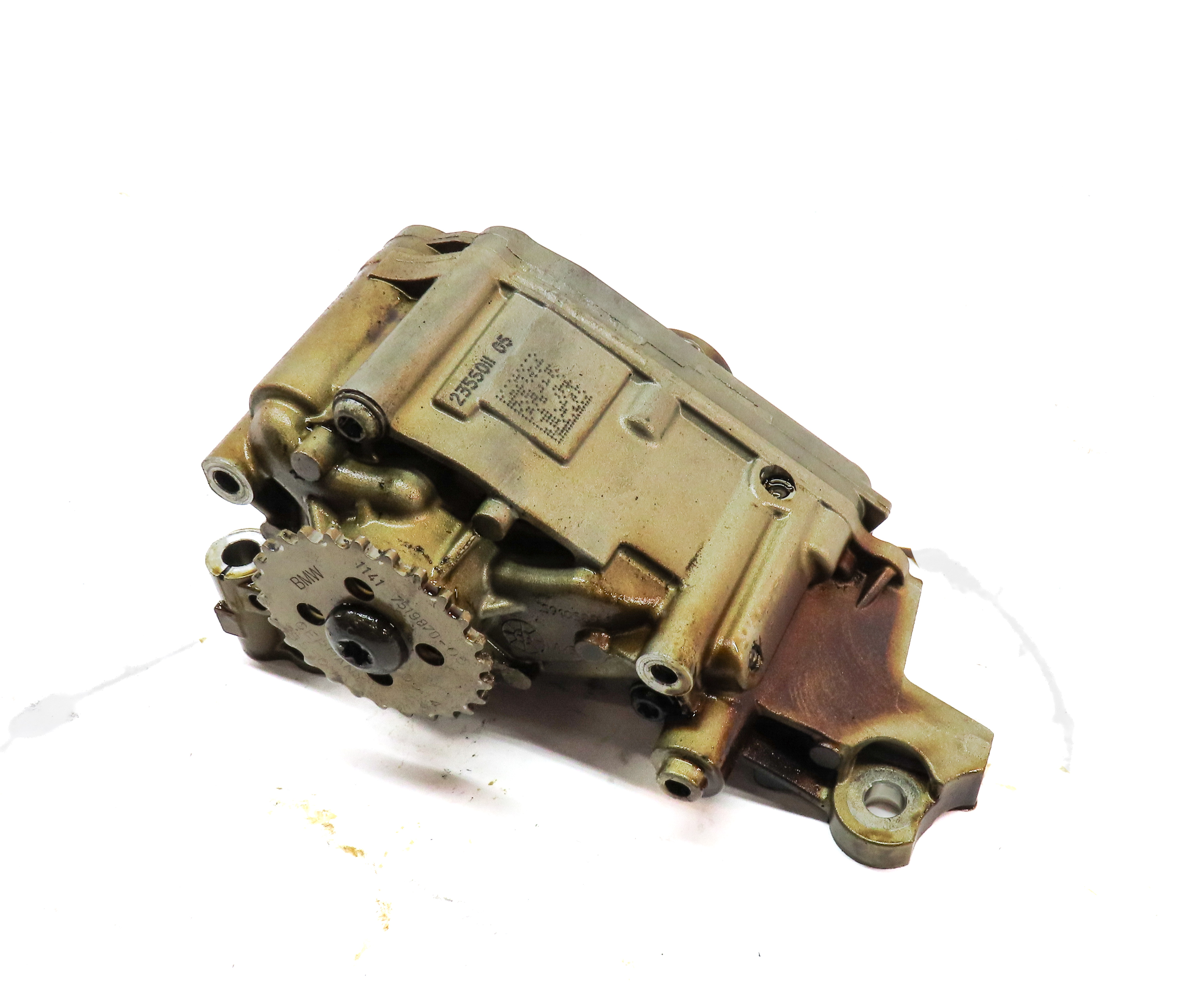 2015 BMW X4 (F26) 3.0L (N55) ENGINE OIL PUMP FLUID PAN PUMP w/ SPROCKET — exact item pictured